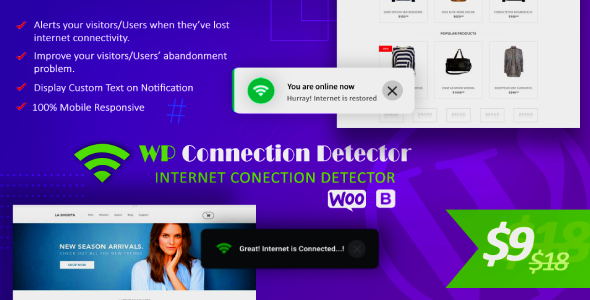 WPCD – WP Internet Connection  Status Detector