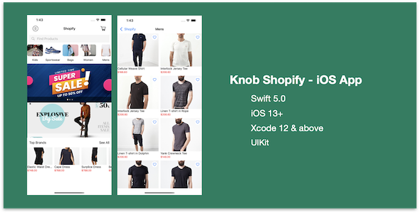 Knob Shopify – iOS App