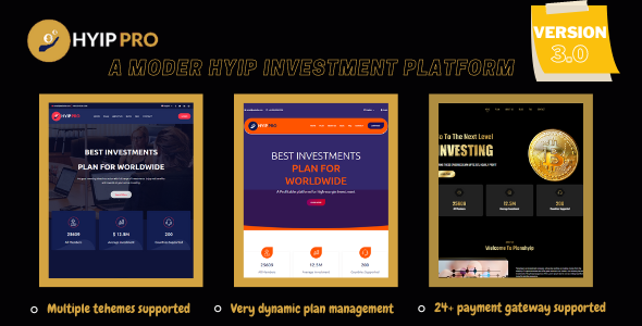 HyipPro – A Modern HYIP Investmet Platform