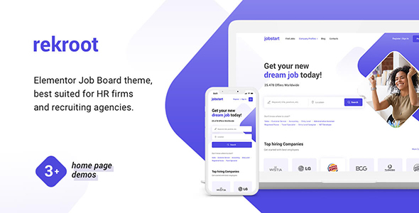 Rekroot – Recruitment Company Elementor WordPress Theme