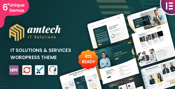 Amtech – IT Solutions & Products and services WordPress Theme