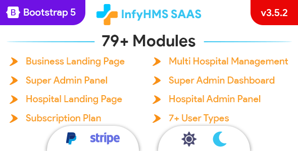 InfyHMS-Saas – Laravel Multi Sanatorium Administration Machine – Saas Sanatorium