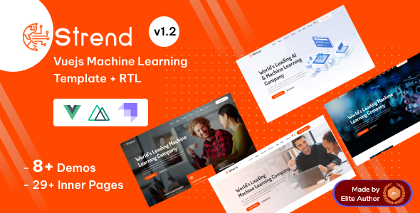 Strend – Vuejs Machine Studying Template