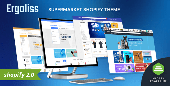 Ergoliss – Multipurpose Shopify Online Retailer 2.0 Theme for Grocery store & Grocery Retailer