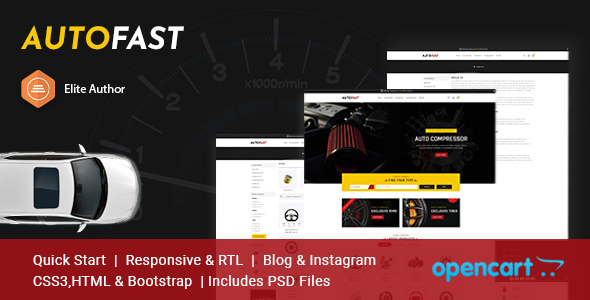 AutoFast – Auto Aspects, Tools and Accessories Opencart Theme