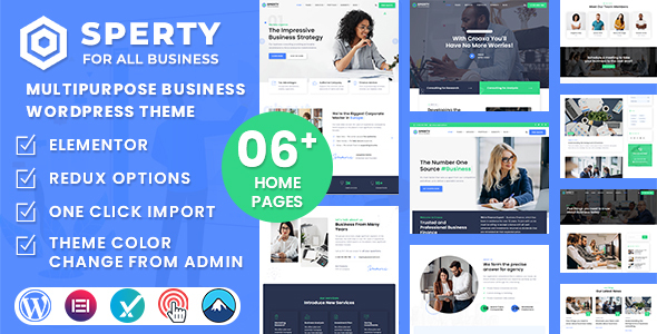 Sperty – Multipurpose Enterprise WordPress Theme