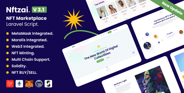 Nftzai – NFT Purchase/Promote Market Laravel Script