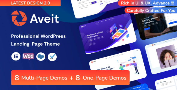 Aveit – Landing Online page WordPress