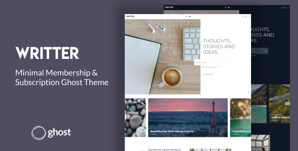 Writter – Minimal Membership & Subscription Ghost Theme