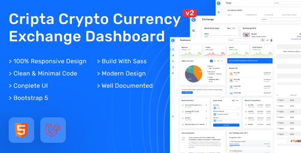 Cripta Crypto Currency Alternate Dashboard