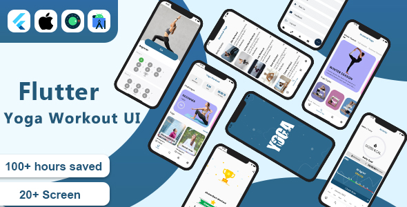 Flutter Yoga Divulge Android App Template + ios App Template | Day-to-day Yoga Divulge At Dwelling UI