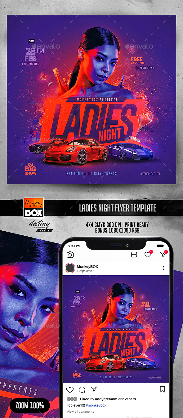 Ladies Evening Flyer Template