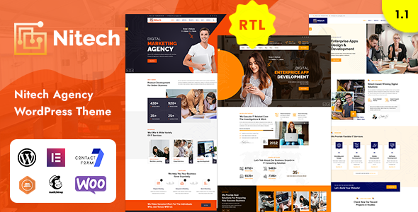 Nitech – Agency & Technology Products and services WordPress Theme