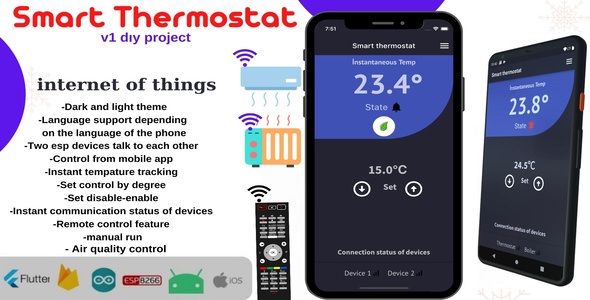 Set apart it consult with two esp8266 devices and situation up it from the cellphone.Flutter and arduino venture.