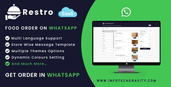 Restro – SaaS WhatsApp food ordering machine