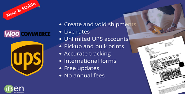 WooCommerce UPS Trace & Live Rates