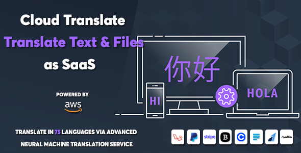 Cloud Translate – Gracious Neural Machine Translation Provider as SaaS