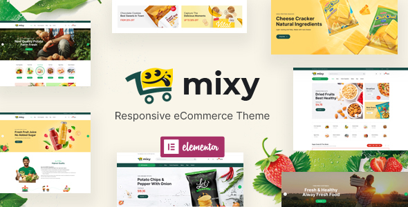 Mixy – Natural Meals Store WordPress Theme