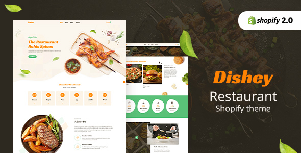 Dishey – On-line Food & Restaurant Retailer Shopify Theme