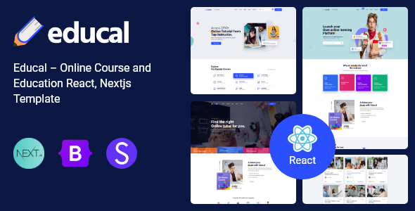 Educal – On-line Direction and Education React, Nextjs Template