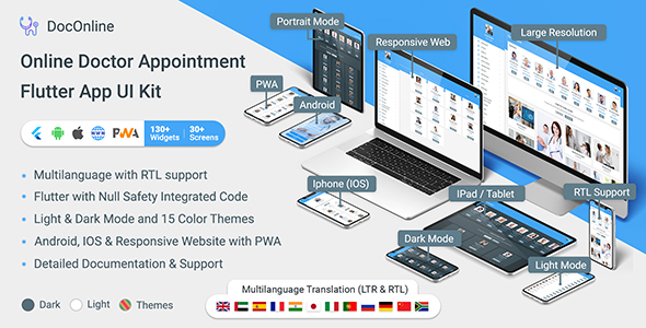 DocOnline – Online Physician Appointment Flutter App (Android, IOS, PWA Responsive Net sites)