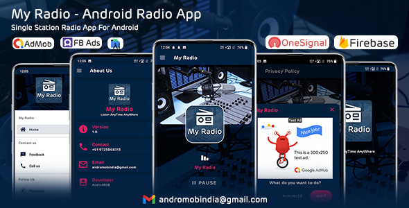 My Radio – Android Radio App (Single Self-discipline)