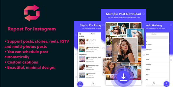 Repost For Instagram – FastSave | SWIFT | ADMOB | Ready To Put up