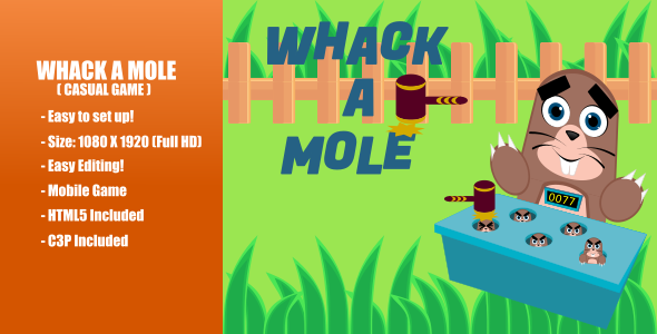 Whack A Mole | Construct 3 | C3P