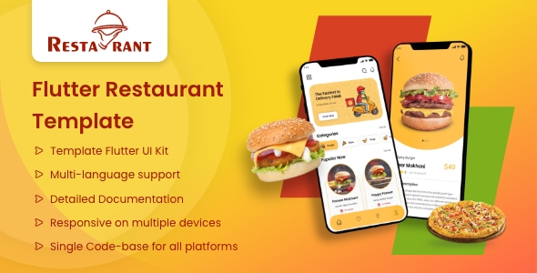 Restaurant app UI-kit flutter 2.10