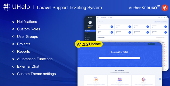 Uhelp – IT Helpdesk Technical Assistance Multi bid Laravel Reinforce Ticketing Machine