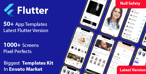 flutter template bundle / flutter starter / flutter issues bundles / flutter templates with 10+ apps