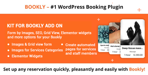 Kit for Bookly – Search engine marketing, Grid Gaze with Photos, Elementor Widgets