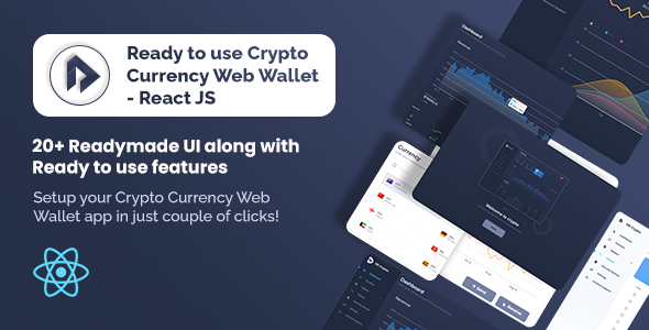 De-Crpyto Wallet – Cryptocurrency Web App React JS Template