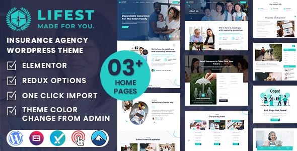 Lifest – Insurance protection Agency WordPress Theme