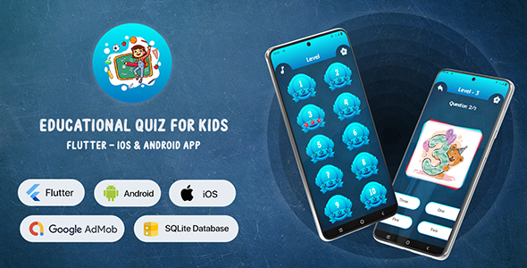 Academic Quiz for Children – Flutter Android & iOS App