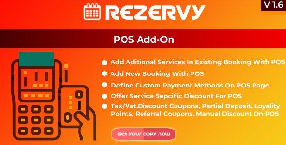 Rezervy – Point of sale system for services products packages & multi payment management (POS AddOn)