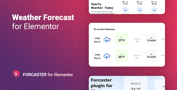 Climate Forecast for Elementor – Forcaster