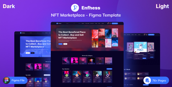 Enfhess – NFT Marketplace Figma Template