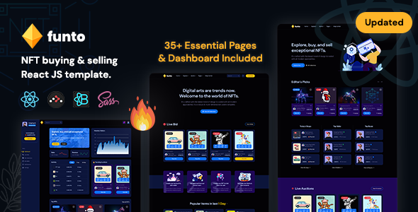 Funto – React NFT Market