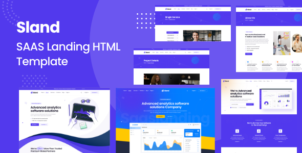 Sland – Tool Landing Web page HTML Template