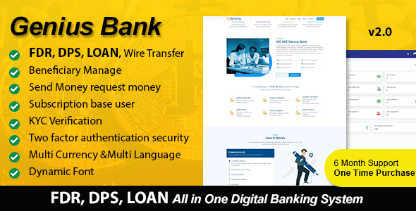 Genius Bank – All in One Digital Banking System