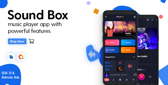 Sound Box – Authentic Tune Player – Android App with – Admob Ads