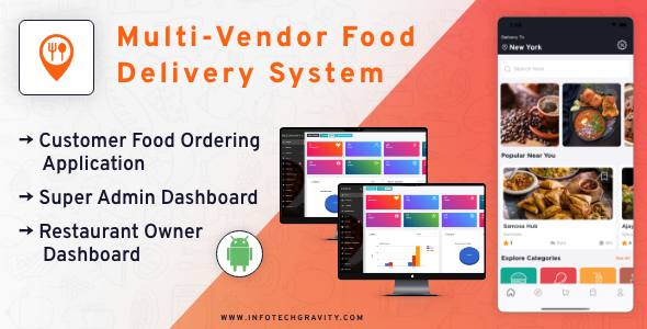 Multi Restaurant – Meals ordering Android App with Admin Panel