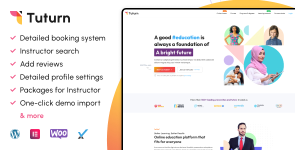 Tuturn – On-line tuition and tutor marketplace WordPress Plugin