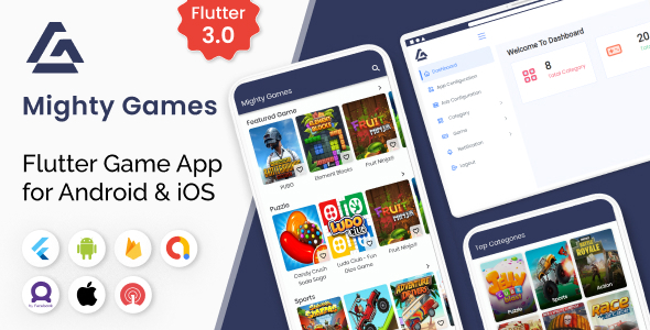 MightyGame – Flutter All in One Recreation App with laravel backend