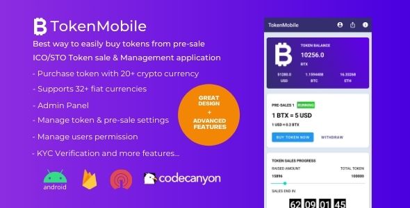 TokenMobile | Token management & Pre-sale utility | ICO/STO/IDO