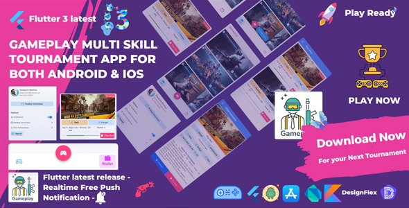 Gameplay Multi Skill Tournament App for Android & IOS – Flutter 2.10