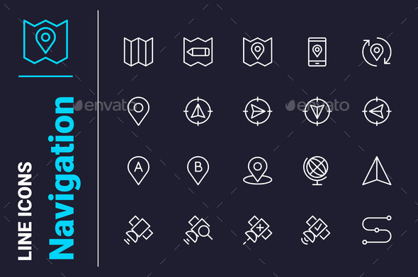 Route and Navigation Icons Plan