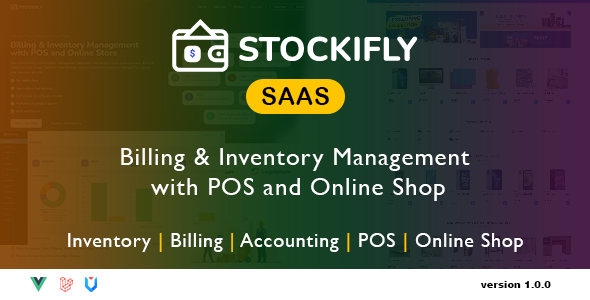 Stockifly SAAS – Billing & Stock Administration with POS and On-line Shop