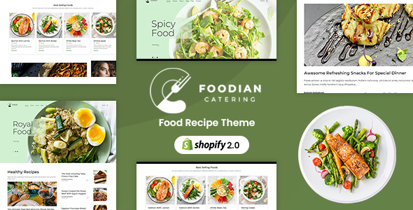 Foodian – Food Blog Shopify Store